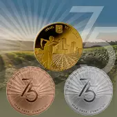 סט מדליות ממלכתיות 75 שנה למדינת ישראל
