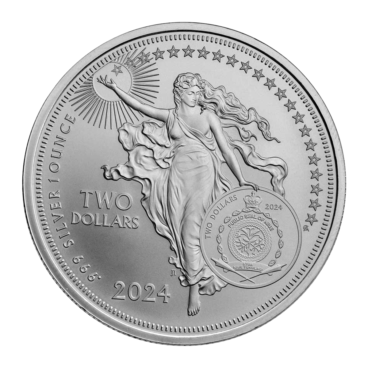 1 אונקיה מטבע כסף - בטהובן 2024