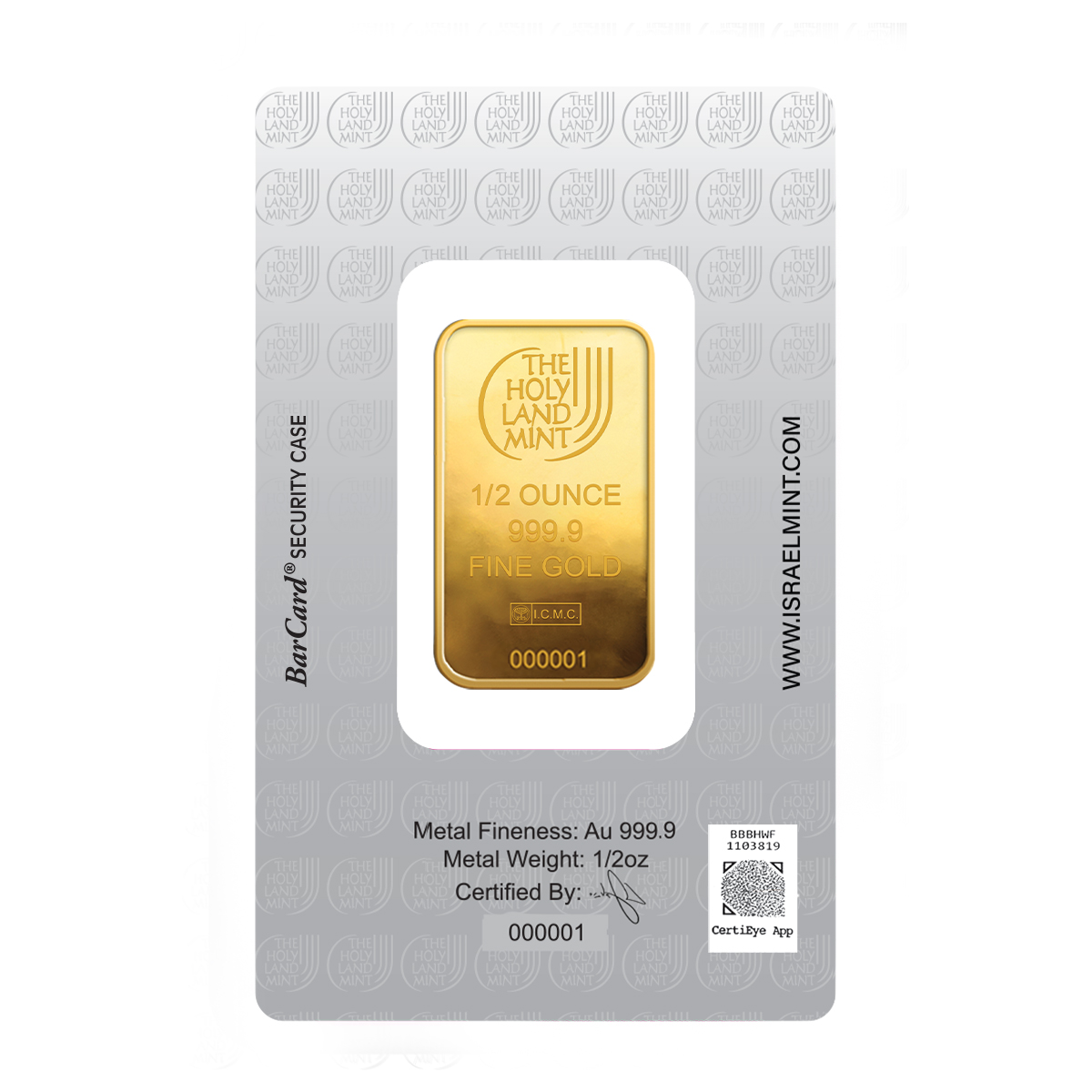 1/2 אונקיה מטיל זהב - יונת השלום