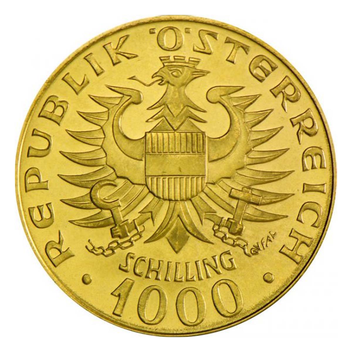 13.5 גרם מטבע זהב - באבנברג 1976 