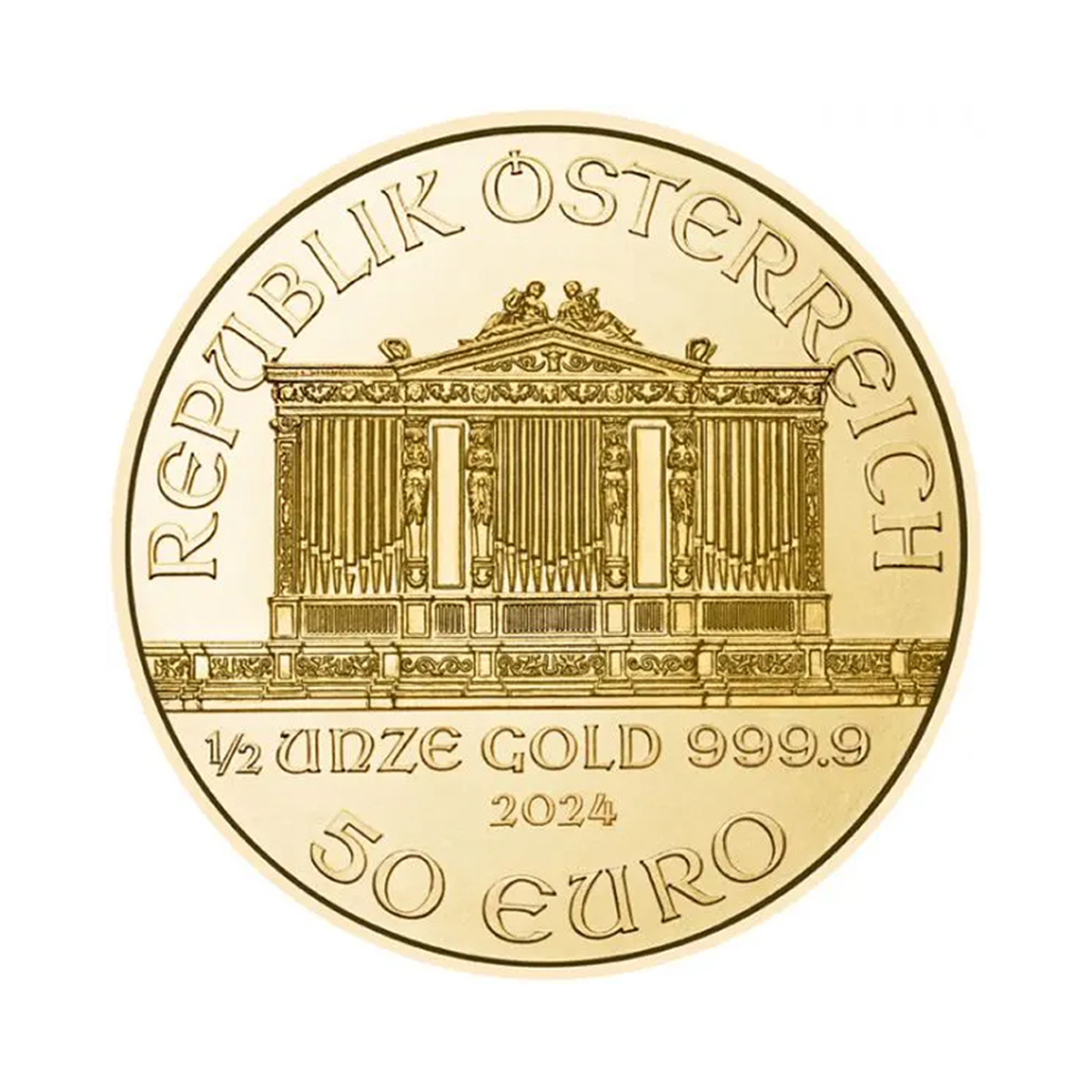 1⁄2 אונקיה מטבע זהב - הפילהרמונית 2024