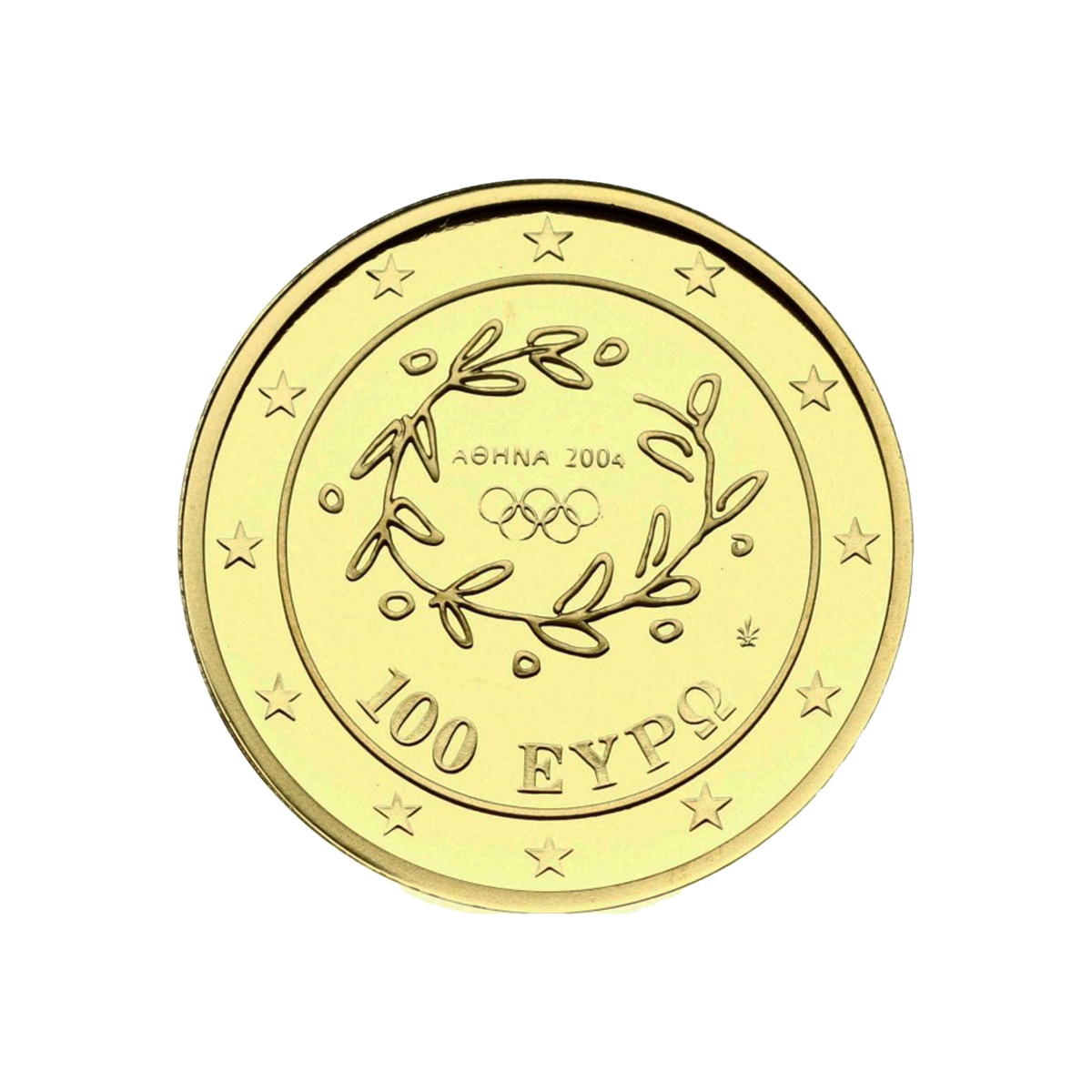 מטבע זהב 100 אירו - משחקי הקיץ האולימפיים אתונה