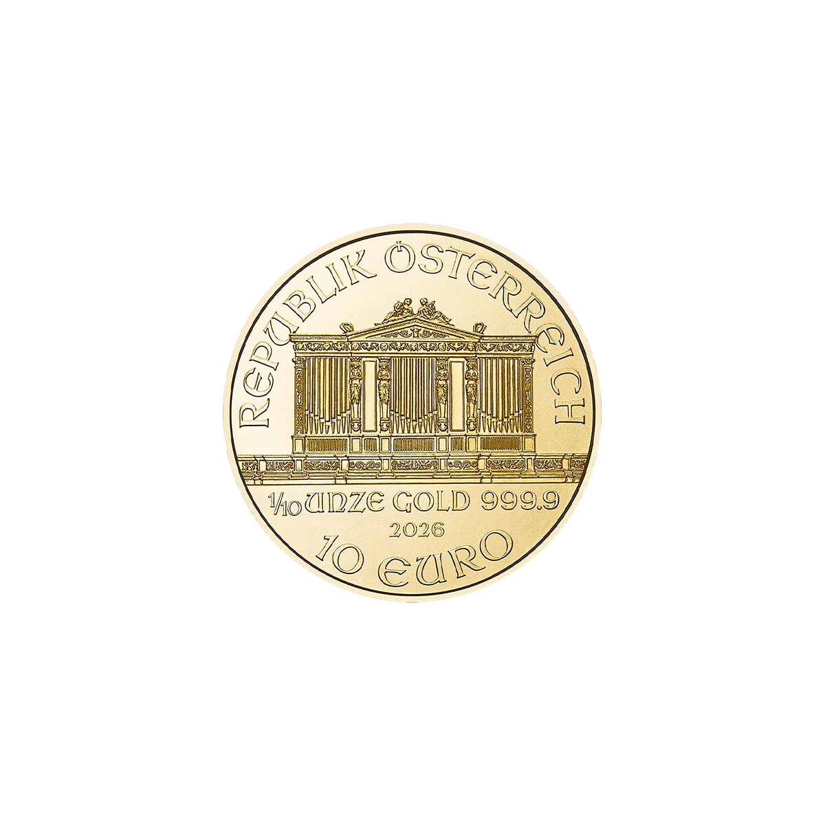 1/10 אונקיה מטבע זהב - הפילהרמונית 2026