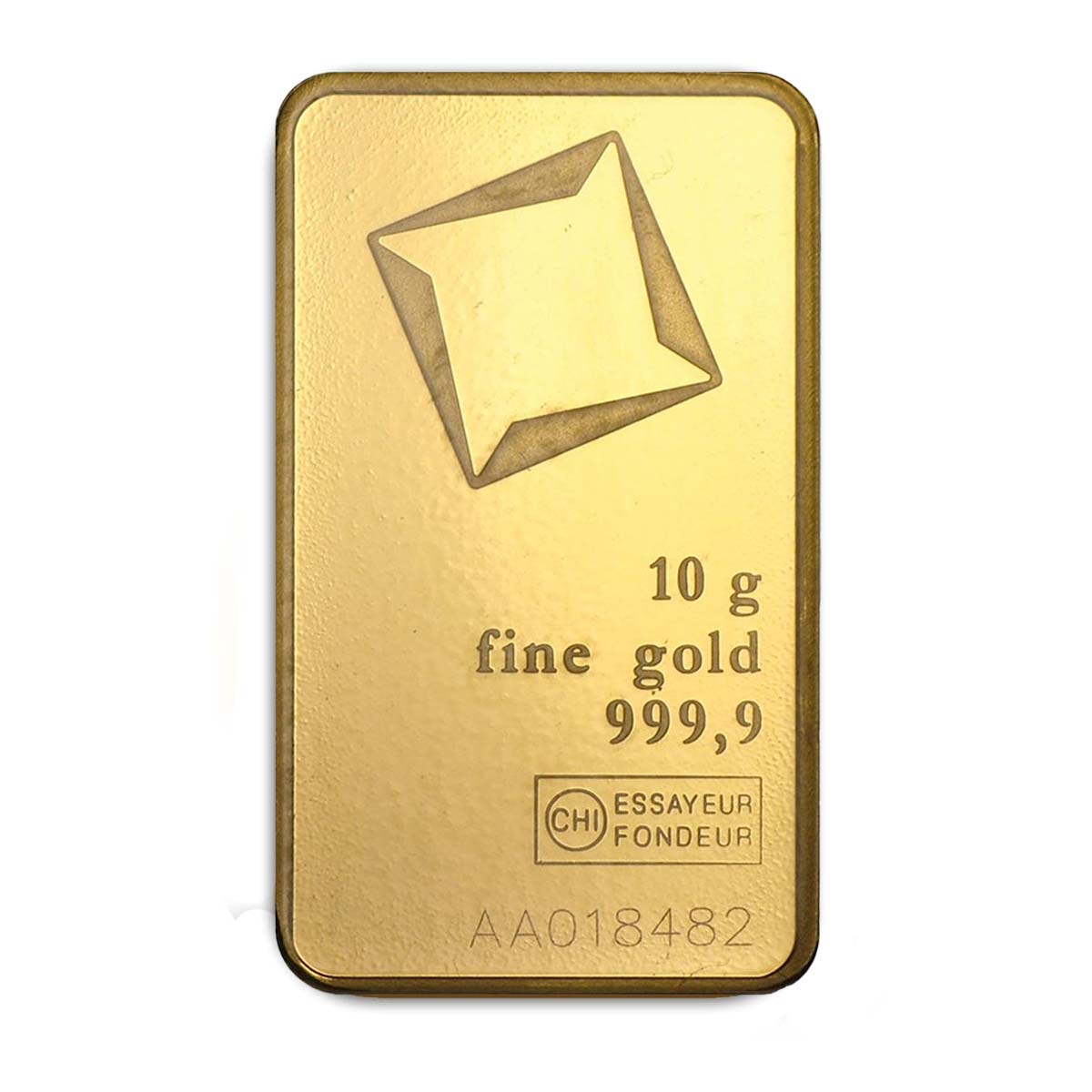 10 גרם מטיל זהב - Valcambi Suisse