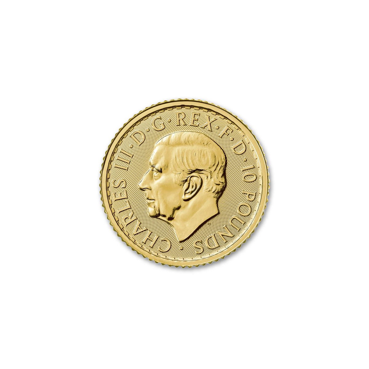 1/10 אונקיה מטבע זהב - בריטניה 2024 - המלך צ'ארלס