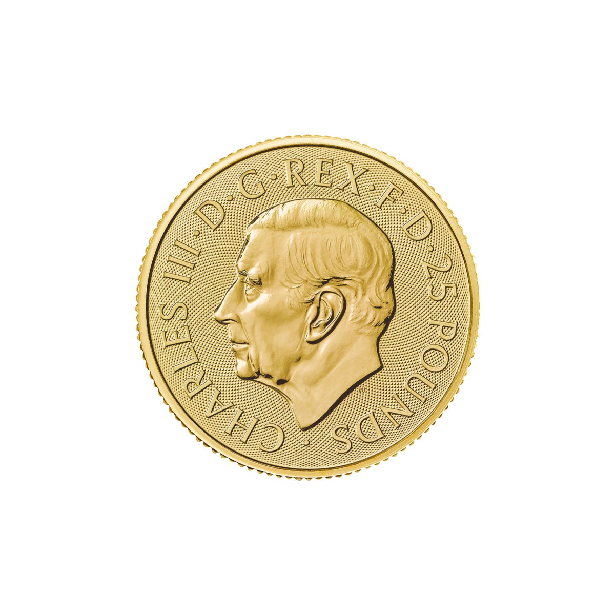 1/4 אונקיה מטבע זהב - בריטניה 2024 - המלך צ'ארלס