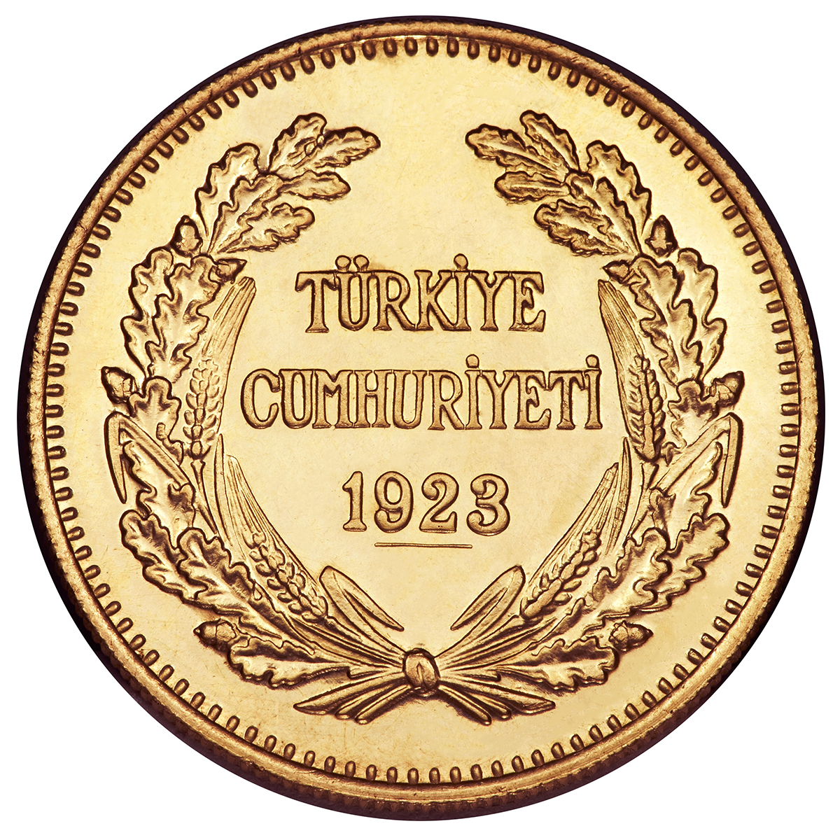 מטבע זהב 500 קורוש - טורקיה 1923