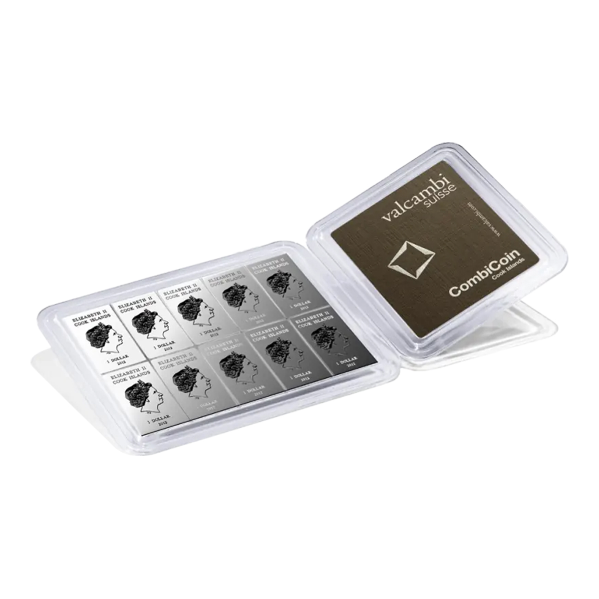 10x10 גרם מטבע כסף - VALCAMBI