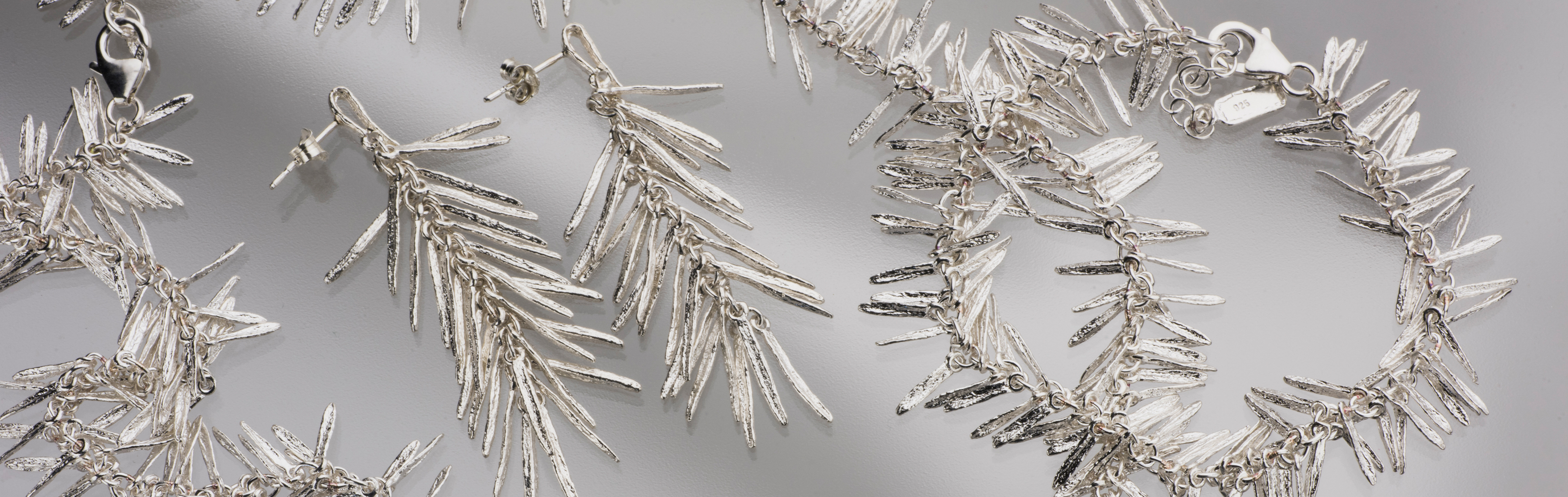 Silver Jewelry, Sterling Silver jewelry, 925 Silver jewelry, Designed Silver Jewelry, Special Silver Jewelry, GRAS silver Jewelry, Silver Bracelet for Women, Silver Necklace for Women, Silver Earrings for Women, Leaf Chain, Drop Earrings, Leaf Bracelet, L